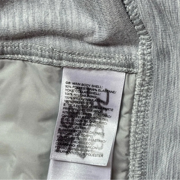 THE NORTH FACE GRAY Pseudio Puffer Jacket Thumbholes Womens size XS - Picture 12 of 14